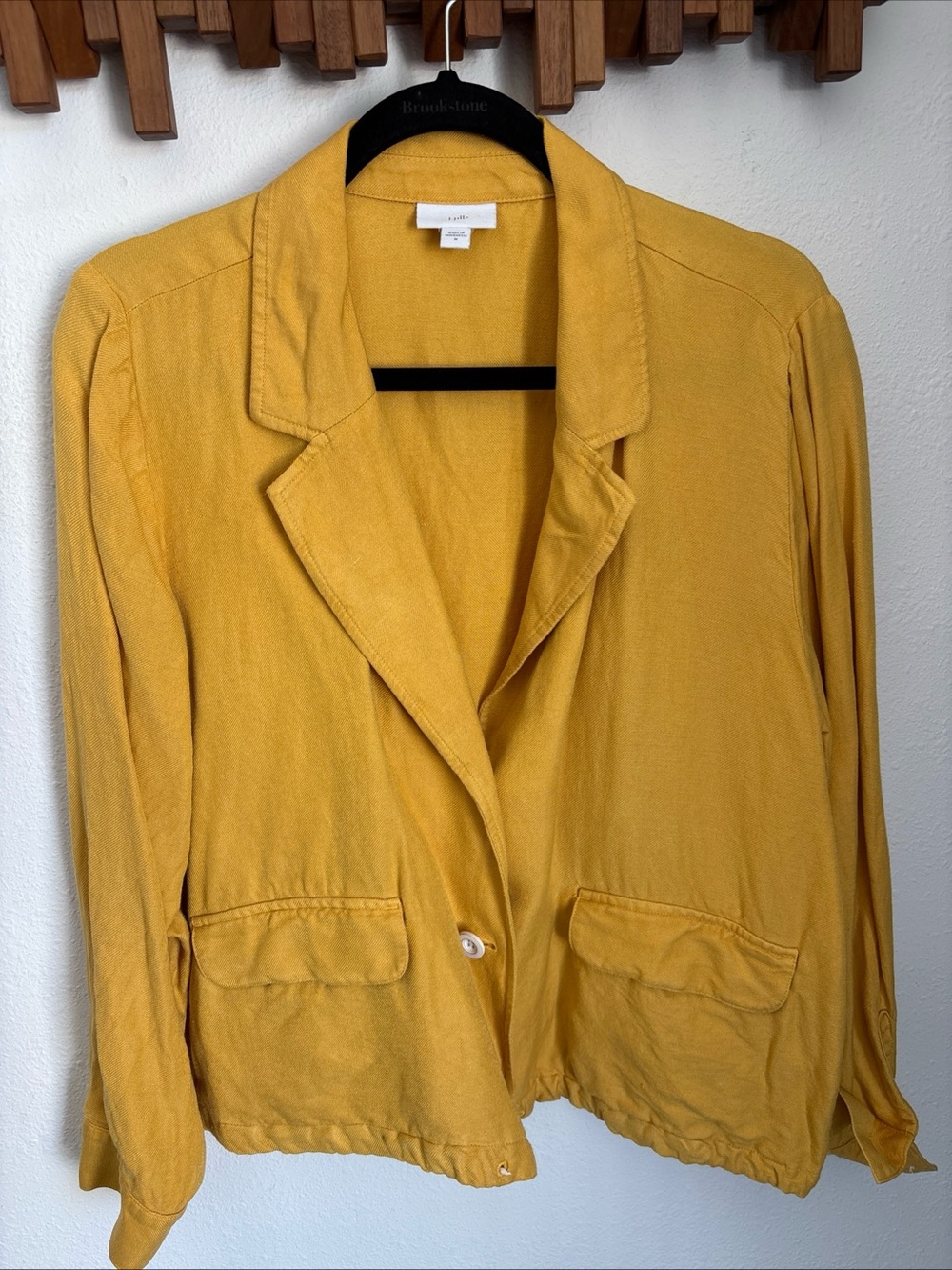 J. Jill Golden Yellow Lightweight Bomber Jacket